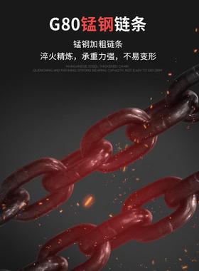 HSF手葫芦倒1吨2吨吨35吨起重吊具铁吊机家用小拉型链升降手动葫