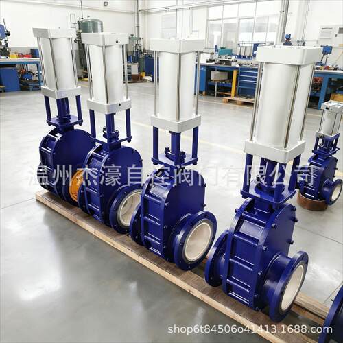气动陶瓷双闸板阀耐磨进料阀出料阀PZ644TC-10C-DN200氧化锆排渣