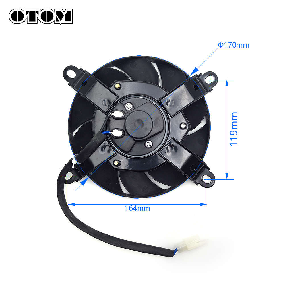 越野摩托车水箱风扇波速尔泰坦M4M7极盗者水箱国产改装通用风扇X6