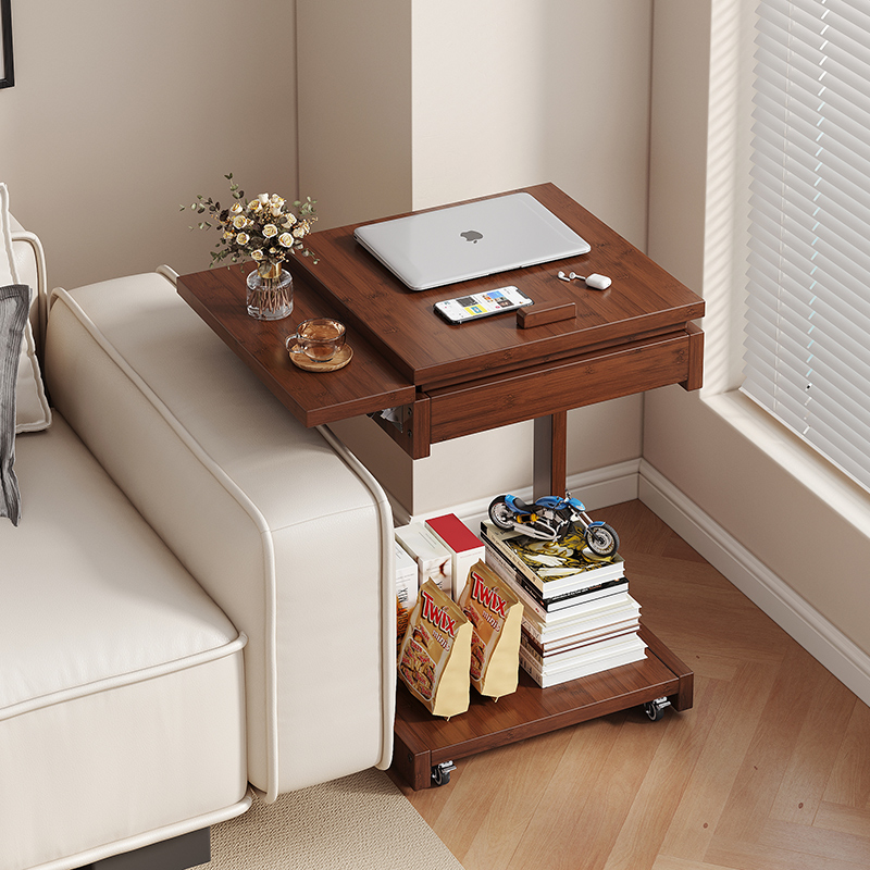 极简小桌子移动茶几沙发侧边柜卧室床头桌迷你角几阳台创意置物架