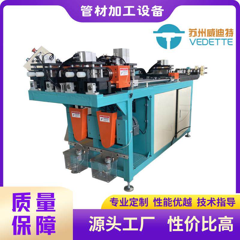 铜管全自动切管机盘管屑开料机开卷校伺服直下料机切割拉断切断