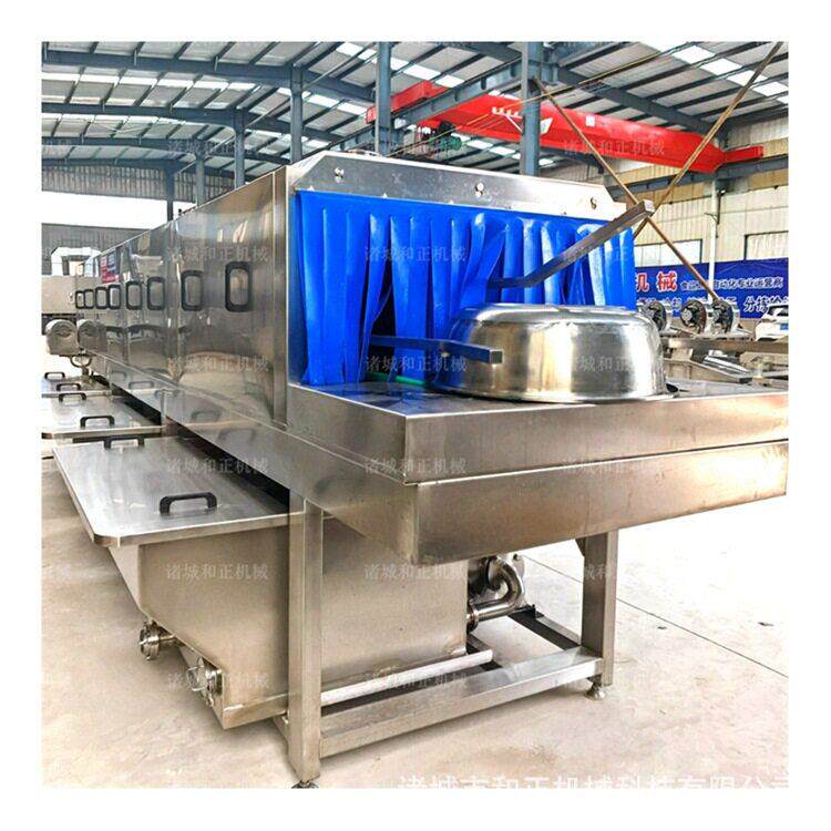 商用鸡肉串筐清洗烘干一体机水果蔬菜筐去油污洗筐机隧道式