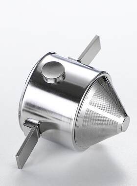 跨境新品304不锈钢咖啡过滤器支架家用咖啡飞机过滤杯双层过滤网