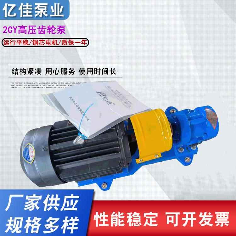 亿佳2CY燃卧式高压齿轮泵工CKO油管道保泵规格全质一年业节能