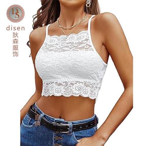 Lace Bralette For Women High Neck Camisoles Racerback