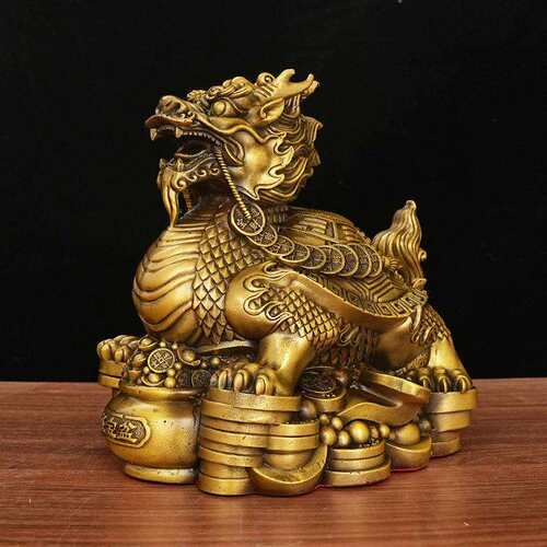 全铜龙龟摆件聚宝龙龟金钱龟神兽赑屃霸下家居办公室装饰品聚财
