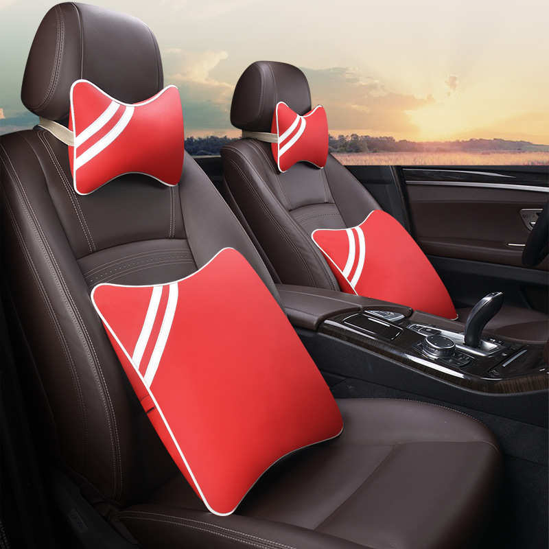 汽车座椅头枕护颈枕车用一对颈椎车内枕头腰靠套装抱靠枕车载用品