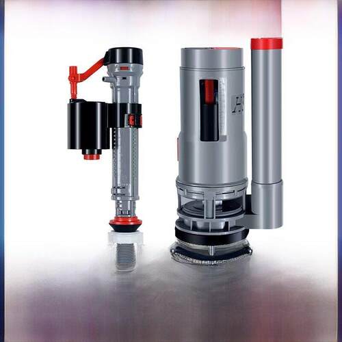 一套老式蹲式厕所冲洗进水阀排水阀通用按钮