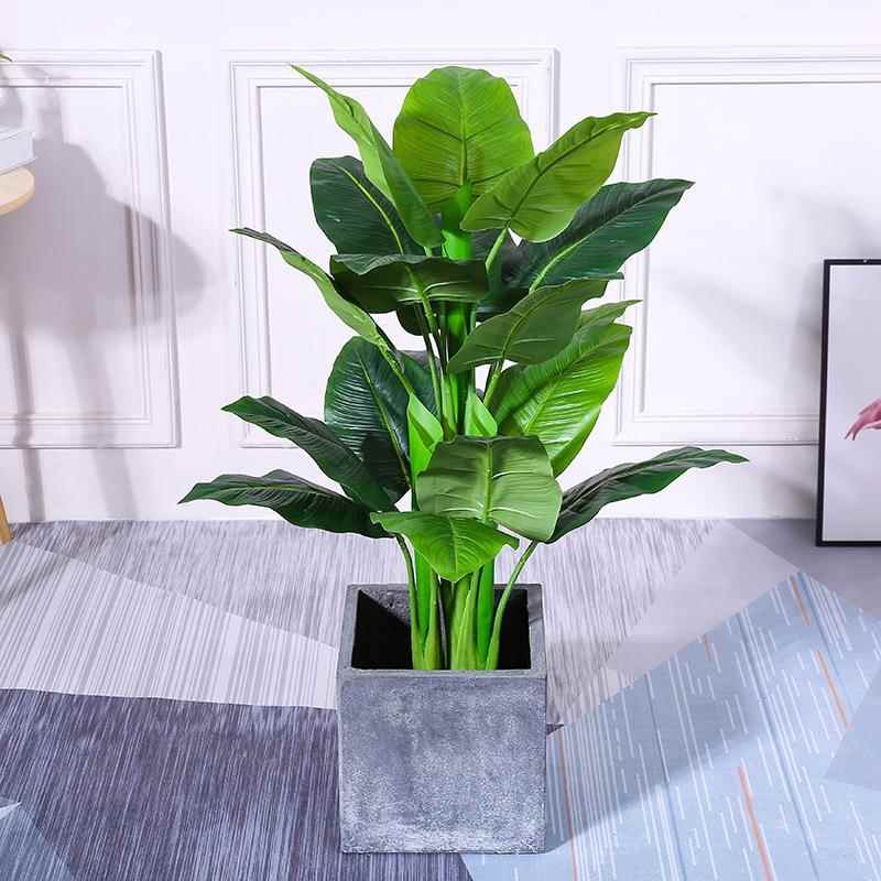 现代仿真植物绿植室内植物盆栽假树家居商场餐厅橱窗落地装饰摆件