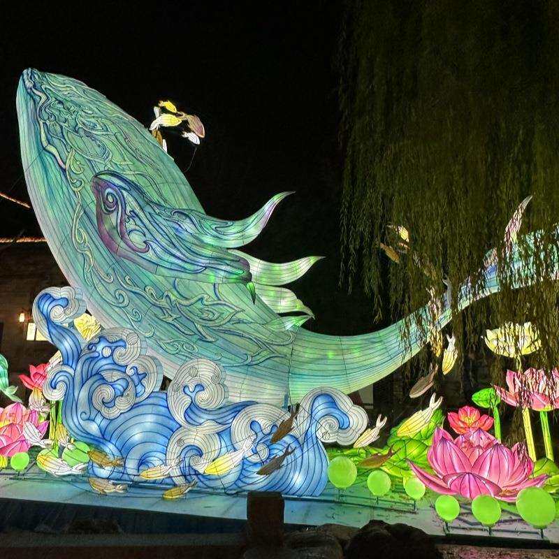 蛇年节日美陈花灯摆件大型灯展庙会彩灯制作春节元宵主题灯光造型