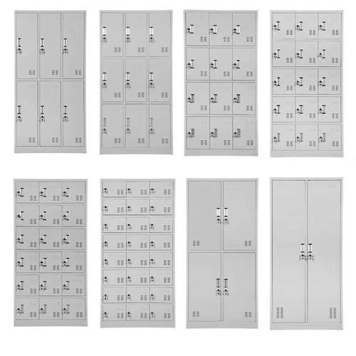 办公层室储钢制办公文柜件柜员工宿舍更衣柜四门更衣柜衣柜多物铁
