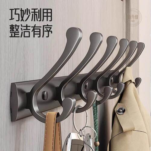 衣钩免孔门厨后挂壁挂浴室墙LZQ-DFWM上打挂衣架玄关衣服强力承重