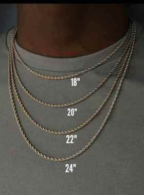 high quality less Steel Chain Necklace For Men Women Jewelry