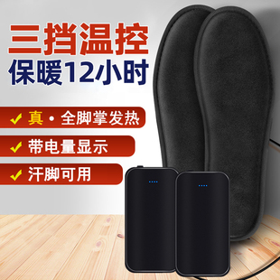 垫户外可行走 充电加热鞋 垫发热保暖鞋 垫家用冬季 保暖可调温电热鞋