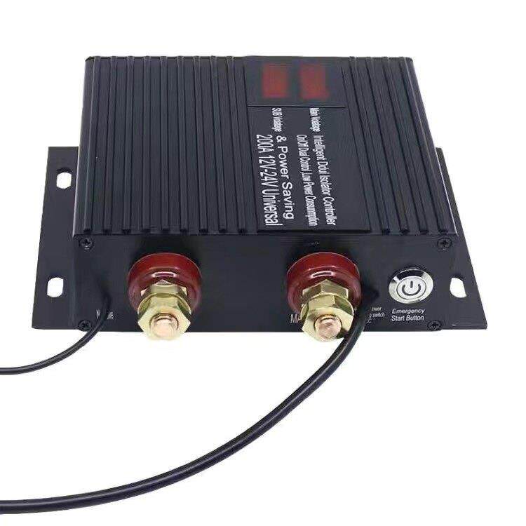 双电瓶智能隔离控制器DC12V24v150A250安汽房车亏电保护器改装图片