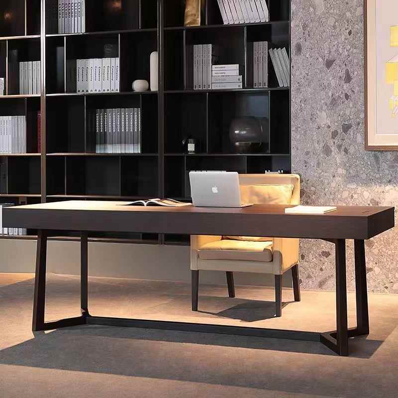 实木书桌家用办公室子小详见包装户型卧代学习桌桌工作台轻奢现简