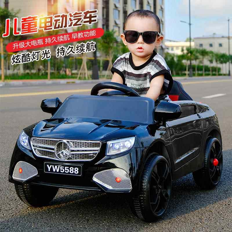 奔驰大g儿童电动汽车遥控汽车四轮越野车小孩可坐人四轮摇摆童车