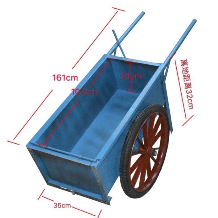 环卫垃圾车小车装灰斗卸用车工地加厚两轮建筑垃圾车手推车农用