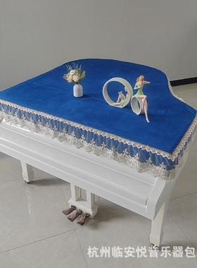 角钢琴XJN罩黑色三罩欧式三角钢琴琴罩简荷兰绒琴罩约现代琴套