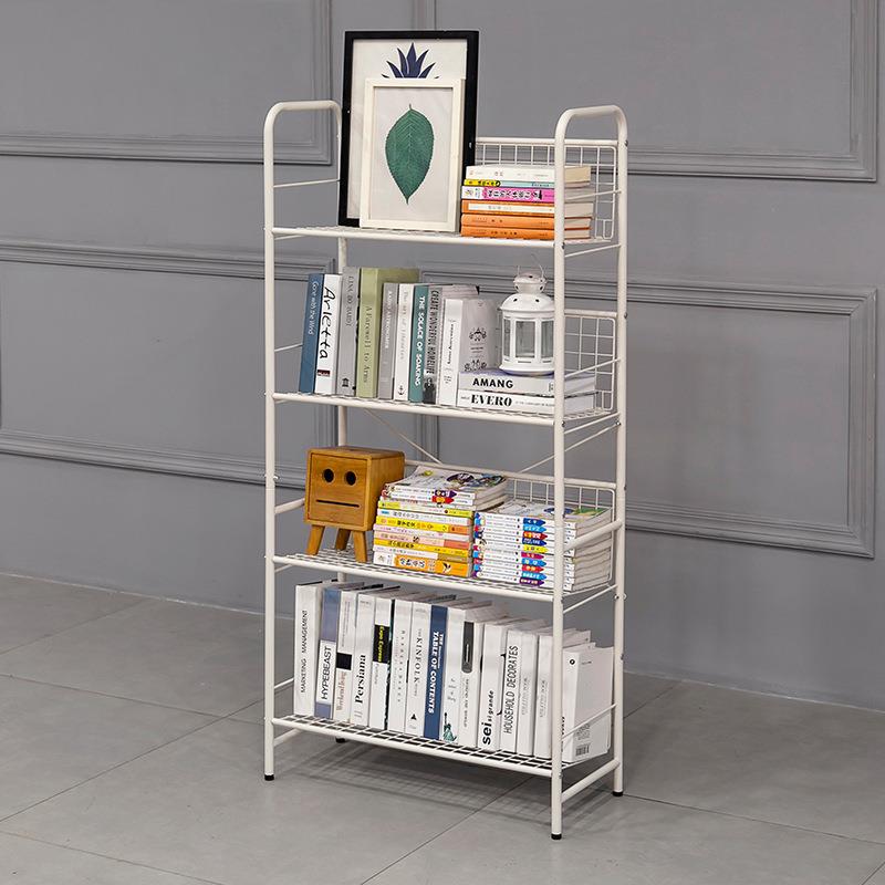 儿地童书架铁艺27053收纳架绘本架卧室落大容多量书柜家用客厅置