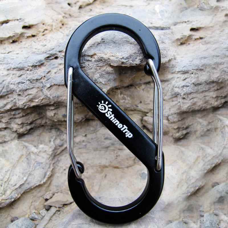s登山扣登山加粗双向大号户外s型挂钩挂扣背包多功能不锈钢迷你带