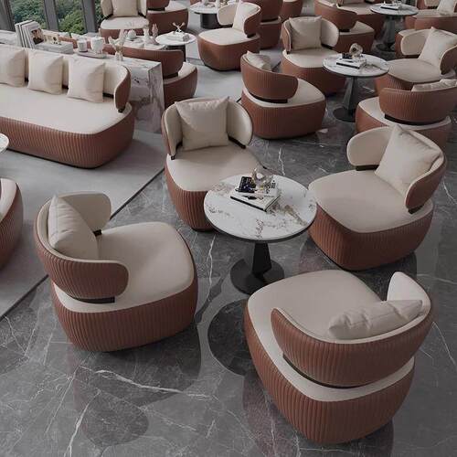 售洽楼处椅接待谈休息区沙发公商务578接待会客一桌四椅洽桌谈椅