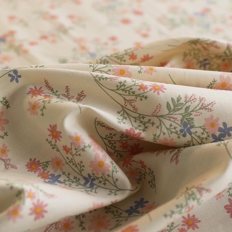 韩小碎被套四件套F7675SS8纯棉花小清新公风床单三件版套床主品