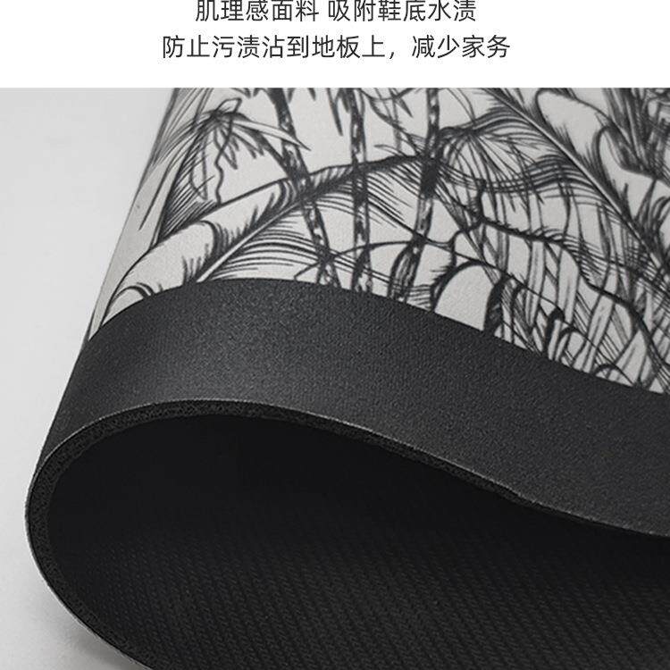 厨房地垫防滑防油可擦免洗脚垫子硅藻泥厨房地垫L型吸水防脏地毯