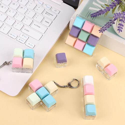Keyboard Caps Toy Press Stress Relief Fidget Button Key Caps