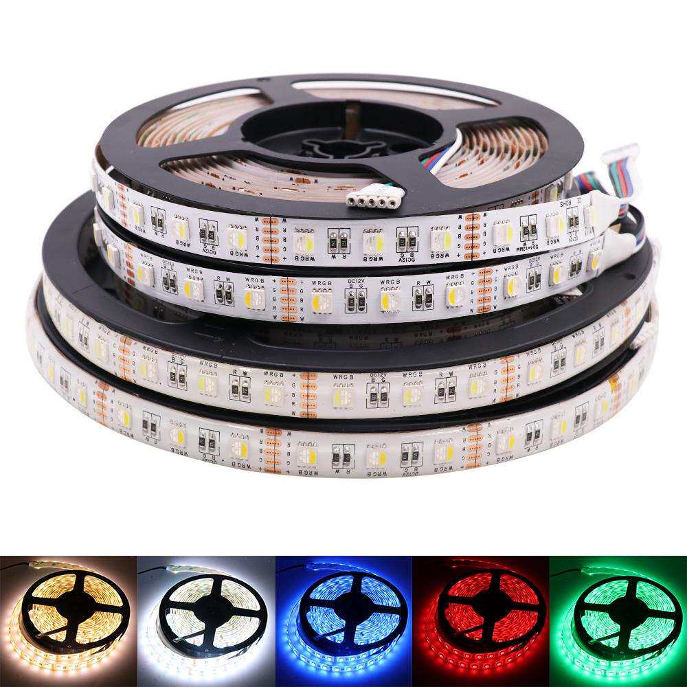 RGBW四合一led灯带12v24伏5050RGB+暖白RGB+白光RGBww贴片软灯条