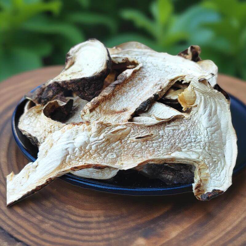 云南野生带皮松茸菌干 干片煲汤食材香格里拉菌菇土产干 干货一级