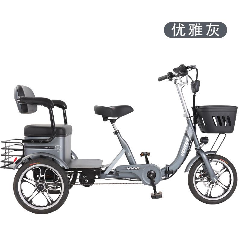 电动三轮行车家用小远续骑代步省航力轻便新型款接送孩子源头福森