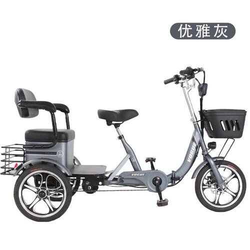 电动三轮行车家用小远续骑代步省航力轻便新型款接送孩子源头福森