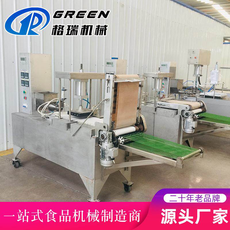 全自动烤鸭饼机薄饼机 商用烙春饼机现货 大型水烙馍春卷皮机器