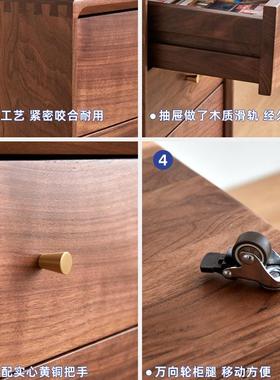 益佳全实文件柜边柜收纳柜子小斗木柜桌下抽屉浩ACI书柜简约床头