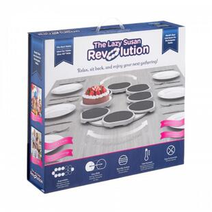 Revolution餐桌旋转托盘便携式 Susan 饭菜托盘 TheLazy 亚马逊爆款