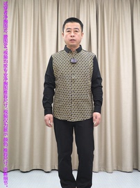 纯棉休闲长袖衬衫男 普洛克黄色格子拼接 丝光棉四季时尚衬衣