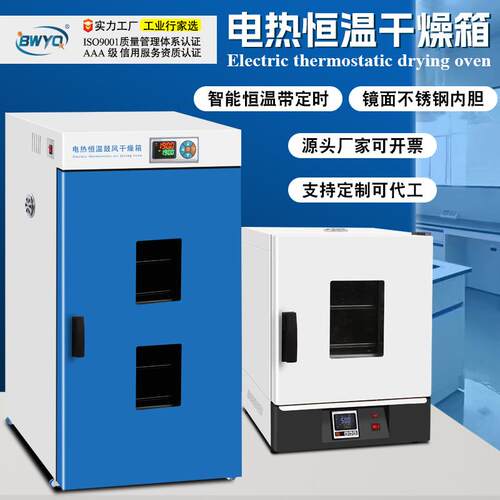 哇偶电热恒温鼓风干燥箱烘干机小型高温工业用烤箱商用实验
