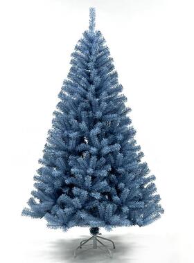 雾霾蓝圣诞树1.5米1.8m210cm圣诞节装饰品门店商场布置圣诞树