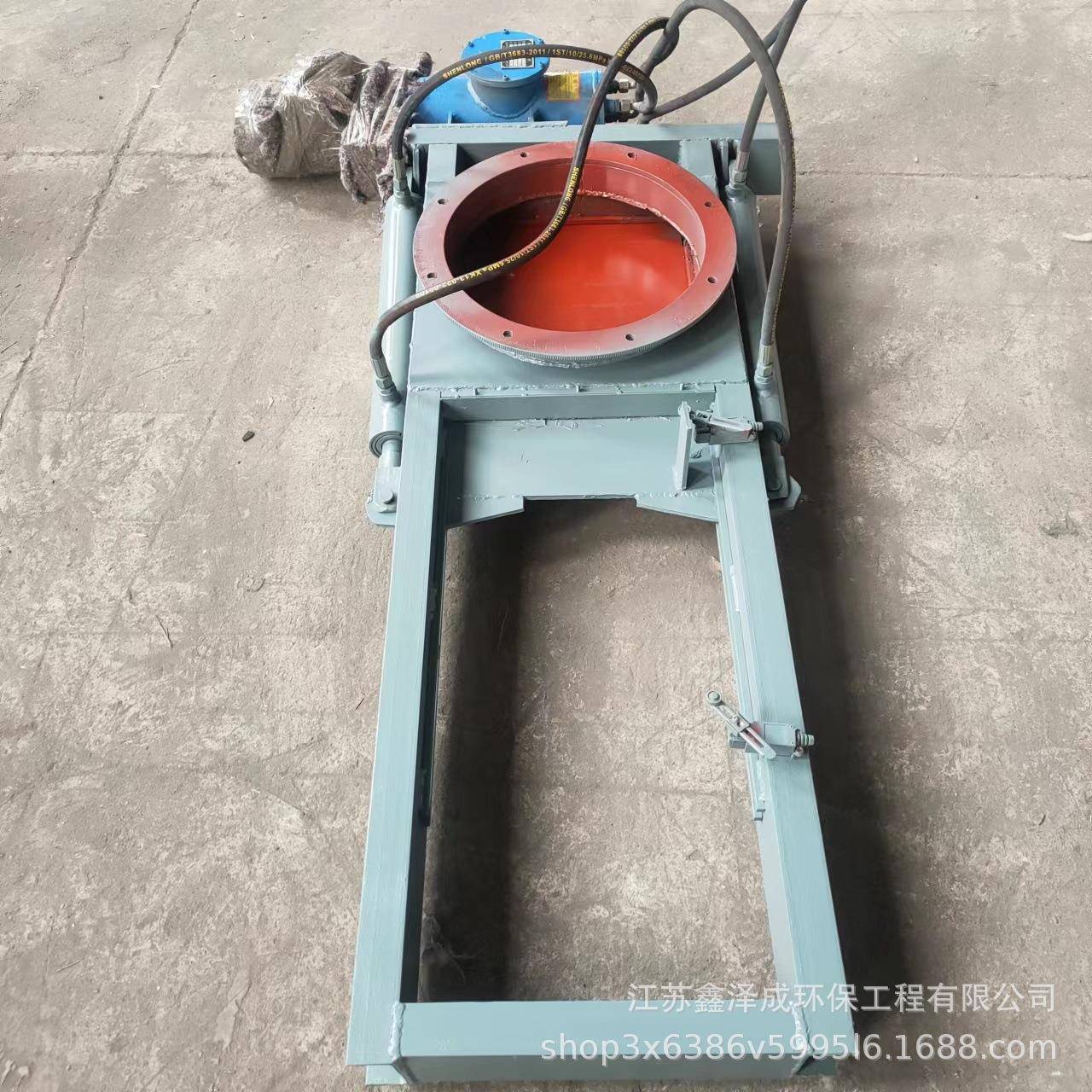 厂家平板闸门矿用单双缸驱动电液动手动气动插板阀料斗用