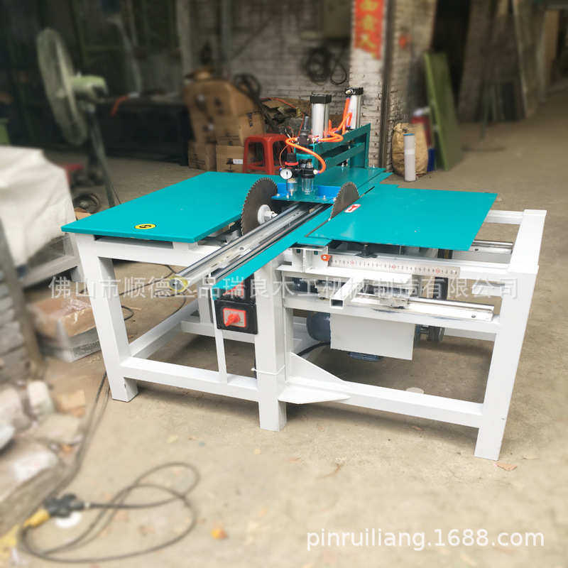 厂家精密简易推台锯双端截料断料木工双圆锯机两端双锯片齐头锯,五金/工具,磨刀机,淘宝优惠券,粉丝福利购,淘宝优惠卷