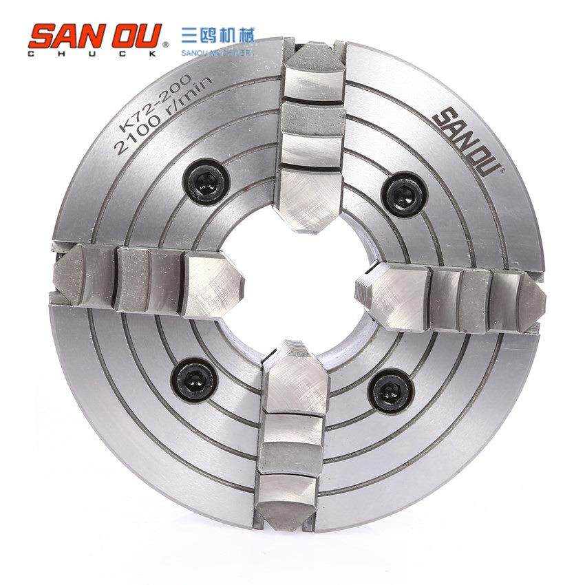 三鸥牌三欧SANOU K72 125四爪单动卡盘 车床夹具单动四爪卡盘 - 实物图