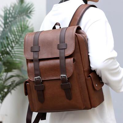 Bagpack Backpack School For Men Bag Bags Man Laptop leather