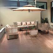 户外沙发商场酒店花园庭院露台露天防水防晒阳台休闲户外藤沙发