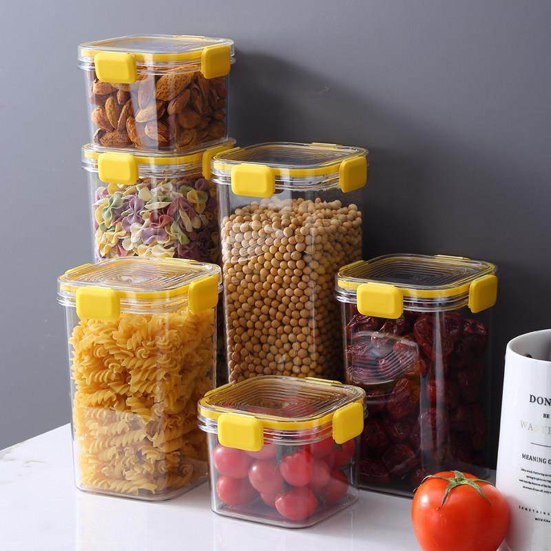 密封罐塑料食品罐储存储物罐收纳罐五谷杂粮厨房零食冰箱收纳盒,厨房/烹饪用具,密封罐,淘宝优惠券,粉丝福利购,淘宝优惠卷