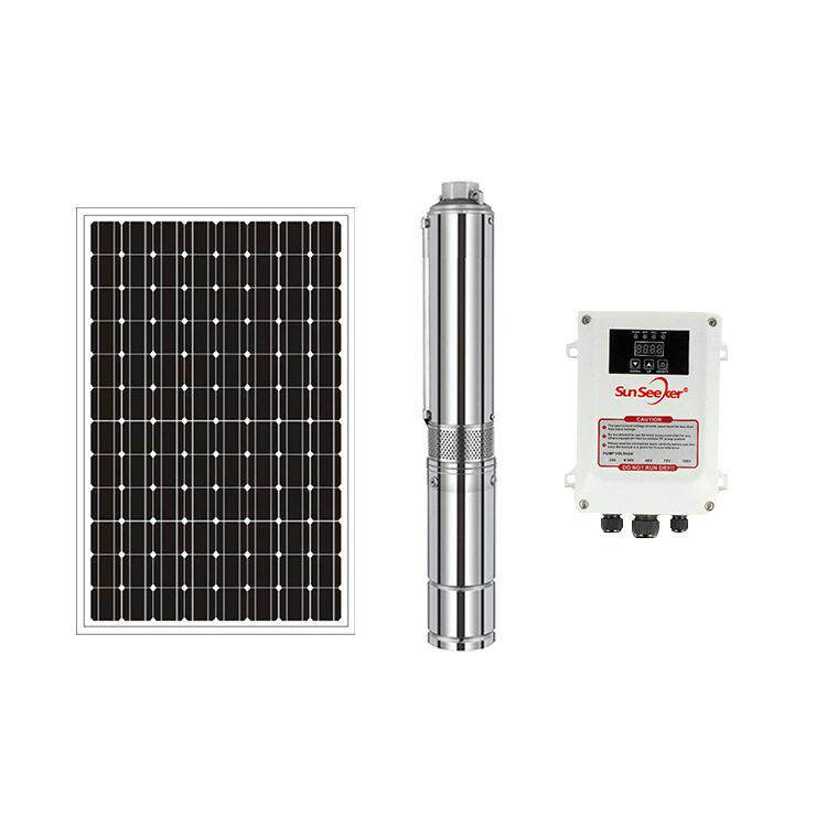 厂家供应光伏水泵24V48V72V离心式塑料叶轮太阳能潜水泵定制
