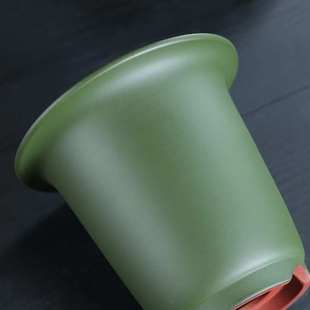 #@紫砂花盆民国绿手工兰花盆大口径春兰剑兰盆室内桌面绿