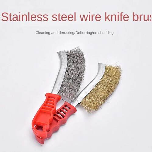Multi-function Tool Wire Brush Copper Plated (Stainless Stee