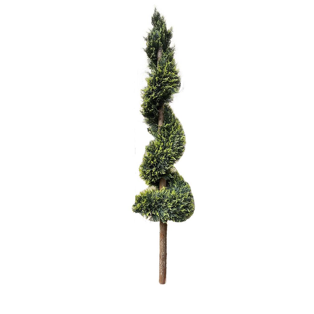 大型仿真米兰螺旋树仿真异型螺旋树松柏树人造树植物黄杨木螺旋树