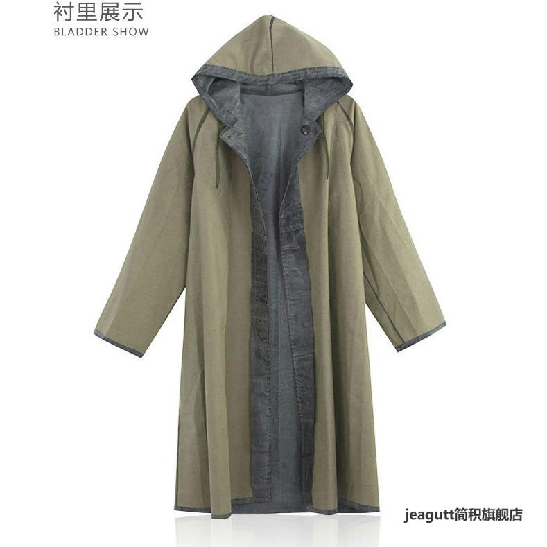 老式雨衣耐磨男士抗洪劳保全身长版雨衣单人雨披风衣干活成人农用